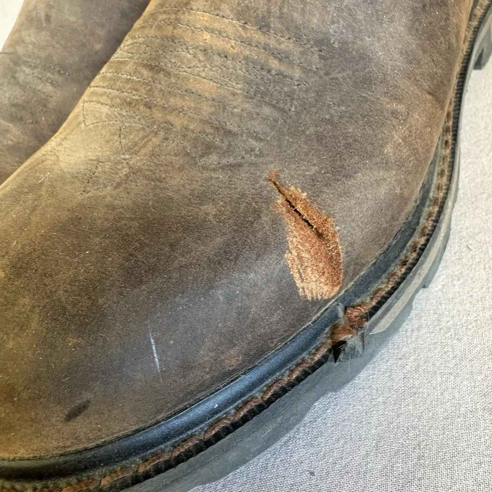 Size 10 - Ariat Style 10014238  Pull-On Distressed Brown Work Boots Men's